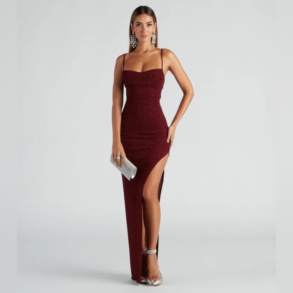 Windsor Gloria Formal Glitter Long Dress